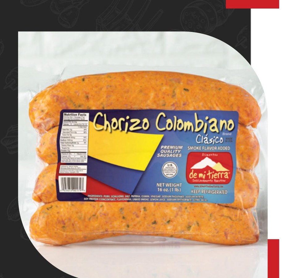 Colombian chorizo wholesale product from Alimentos de Mi Tierra