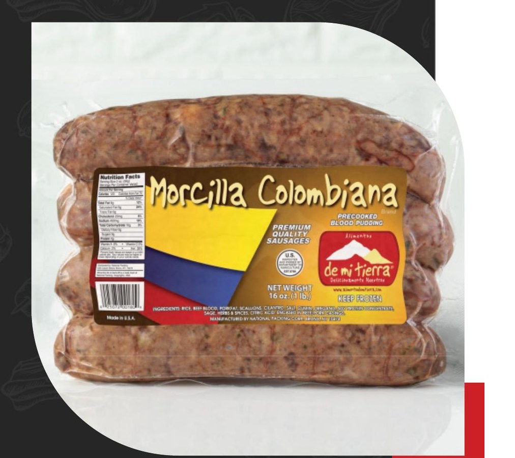 Colombian morcilla wholesale product from Alimentos de Mi Tierra